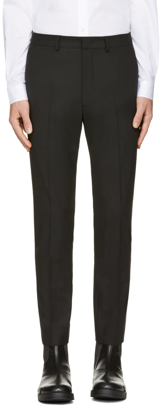 Mcq Alexander Mcqueen Black Peg Leg Trousers
