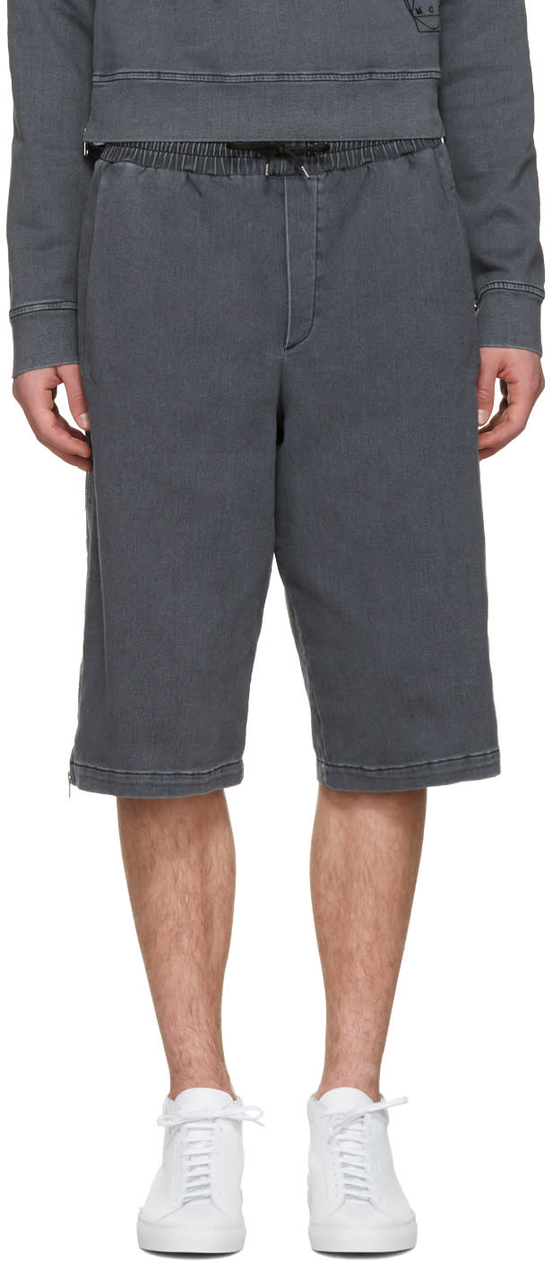 Mcq Alexander Mcqueen Black Side Zip Shorts