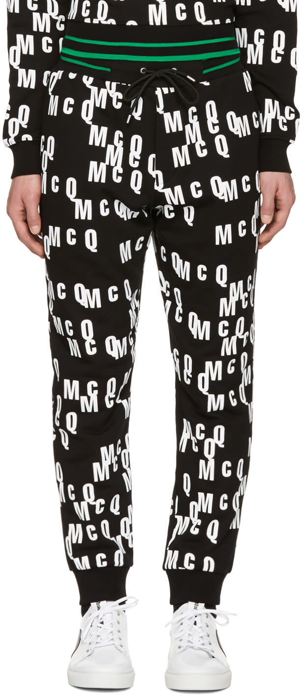 Mcq Alexander Mcqueen Black Logo Lounge Pants