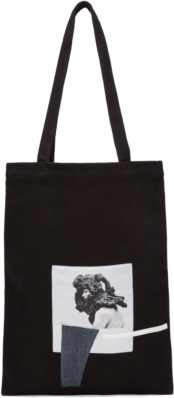 Rick Owens Drkshdw ブラック ミディアム パッチ トート