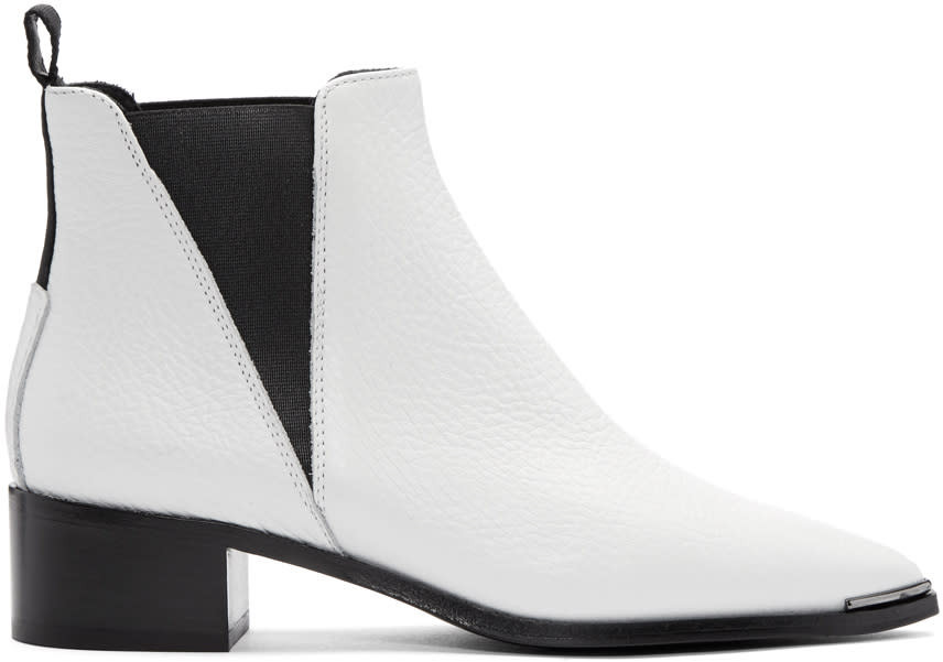 Acne Studios White Jensen Grain Boots