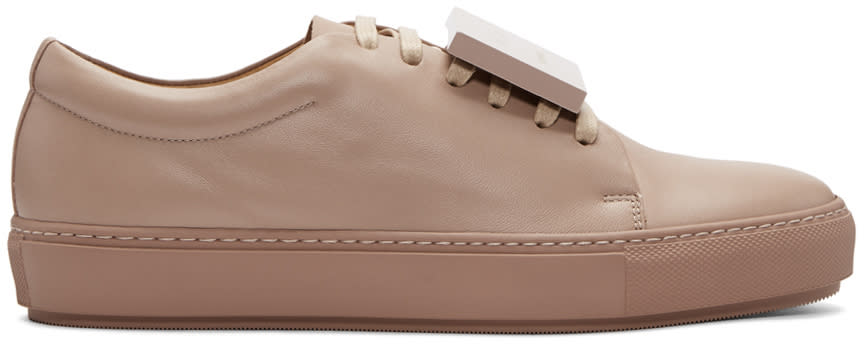 Acne Studios Taupe Adriana Turnup Sneakers
