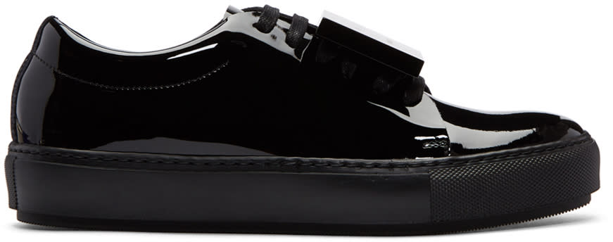 Acne Studios Black Patent Adriana Sneakers