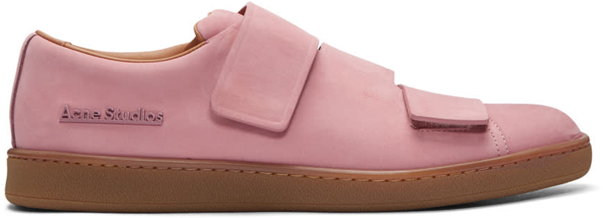 Acne Studios Pink Nubuck Triple Sneakers
