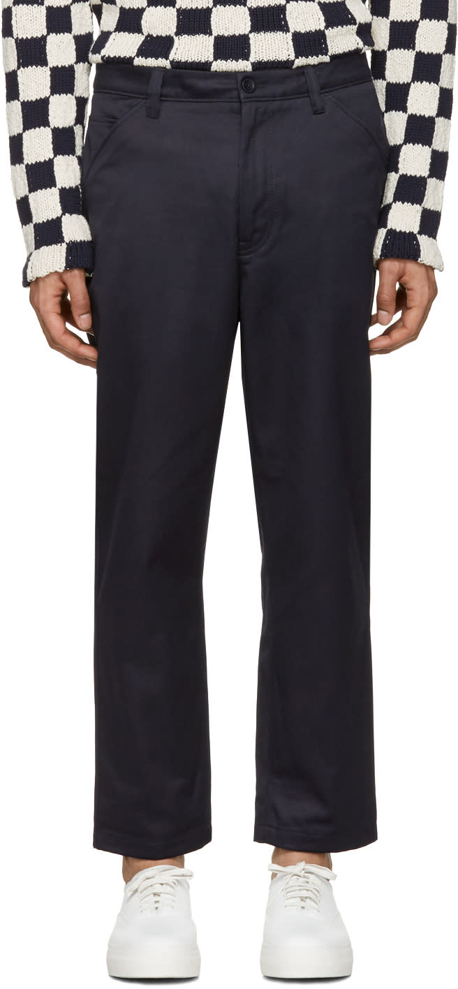 Acne Studios Navy Allan Trousers