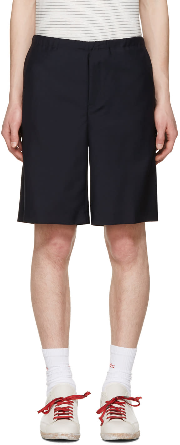 Acne Studios Navy Ari Shorts
