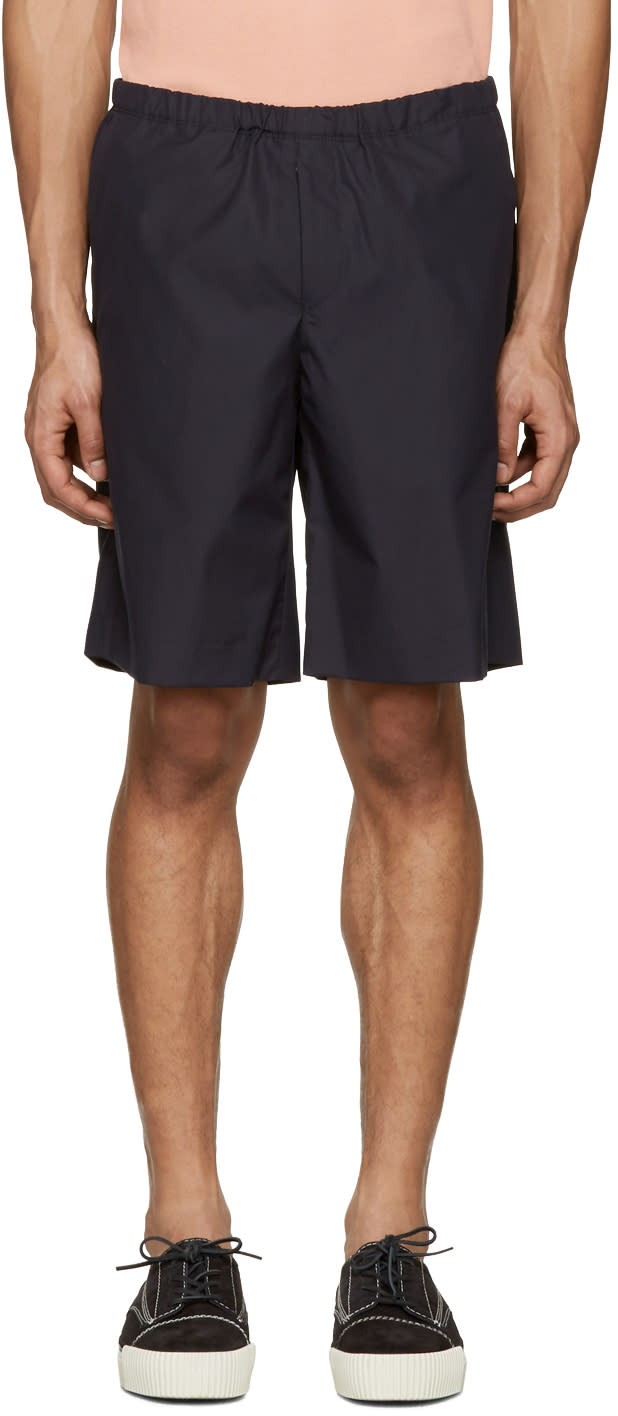 Acne Studios Navy Ari Pop Shorts