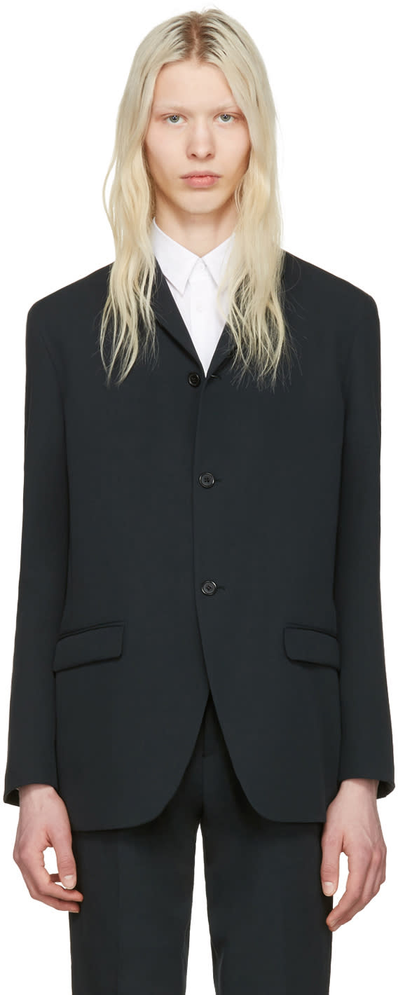 Acne Studios Green Malmo Fl Tech Blazer