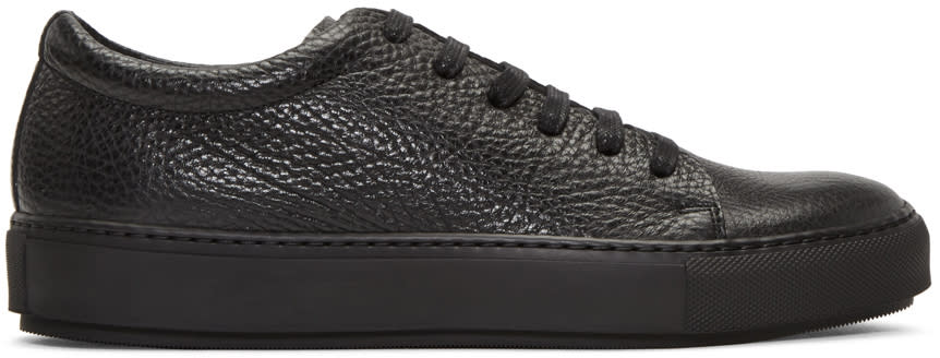 Acne Studios Black Adrian Grain Sneakers