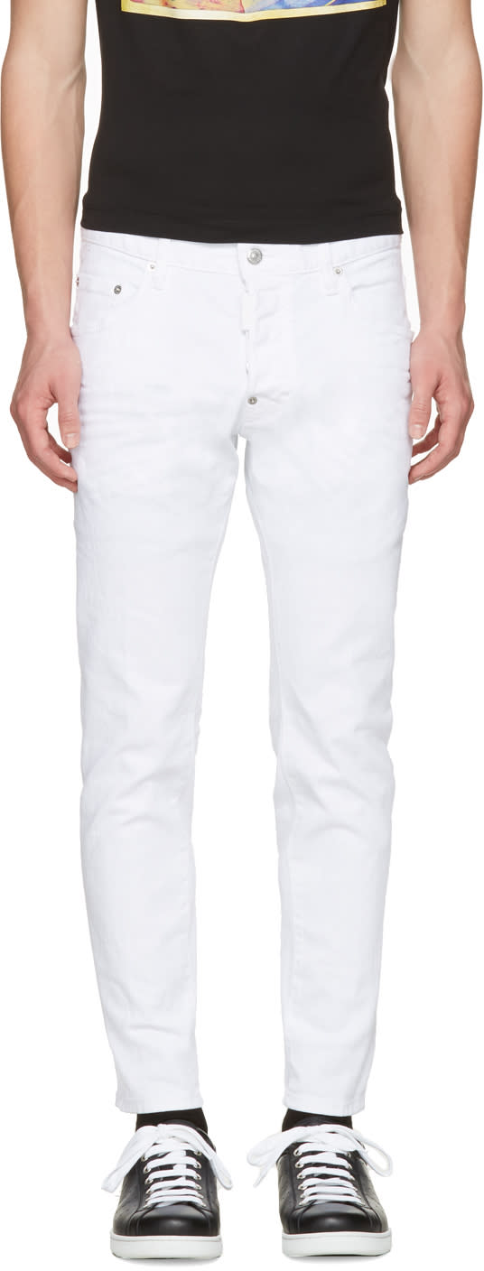 Dsquared2 White Skater Jeans