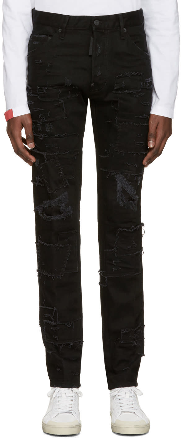 Dsquared2 Black Slash Cool Guy Jeans