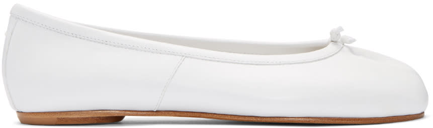 Maison Margiela White Tabi Ballerina Flats
