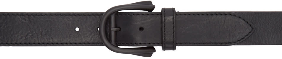 Maison Margiela Black Leather Belt