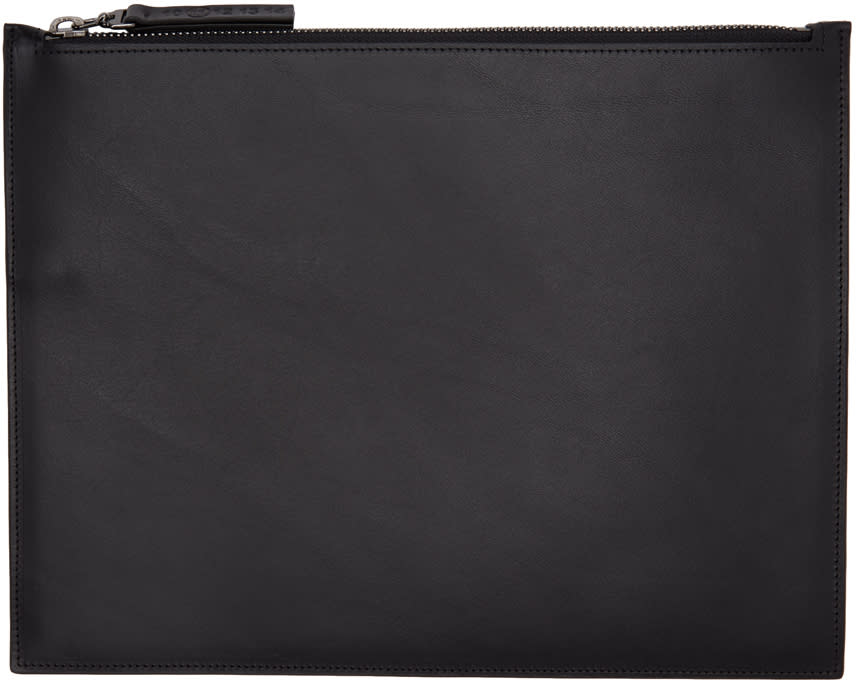 Maison Margiela Black Leather Document Holder