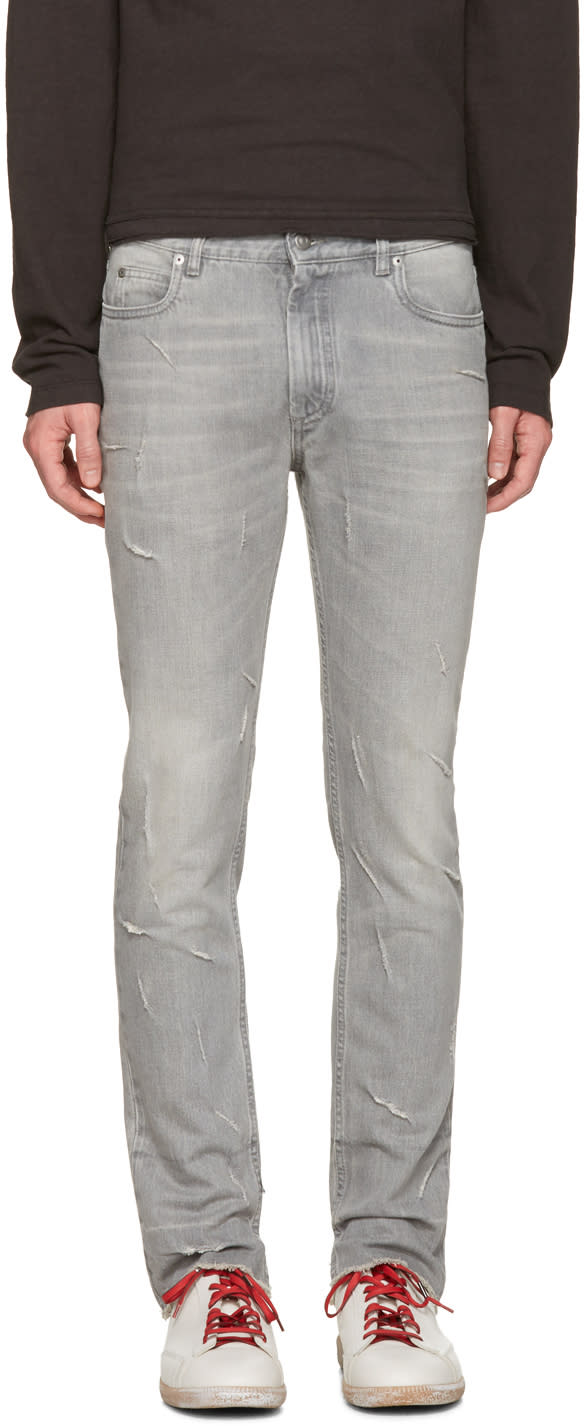Maison Margiela Grey Scars Jeans