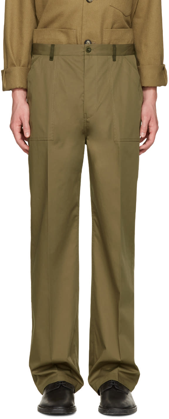 Maison Margiela Green Replica Fatigue Trousers
