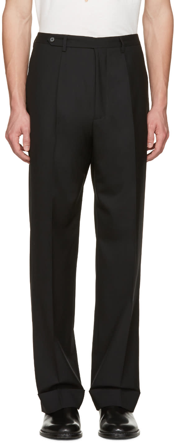 Maison Margiela Black High-rise Trousers