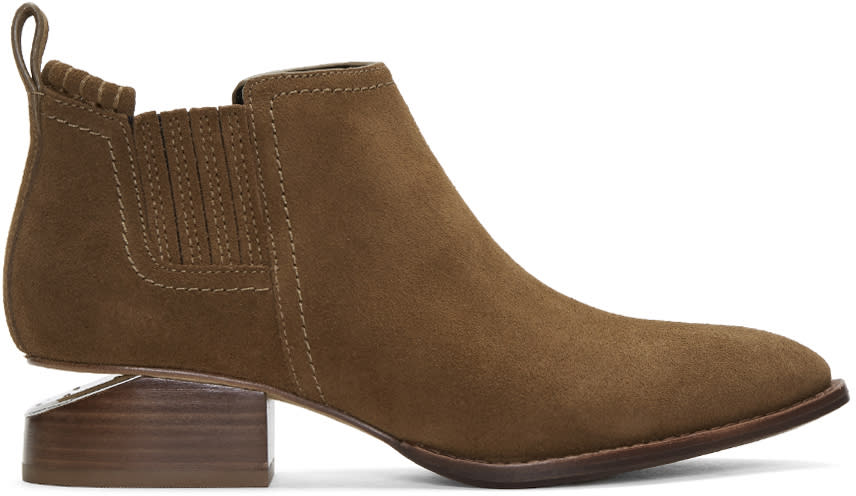 Alexander Wang Brown Suede Kori Boots