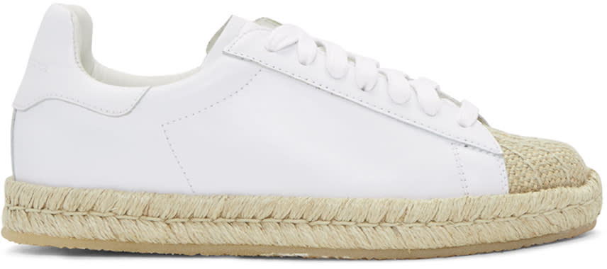 Alexander Wang White Rian Espadrille Sneakers
