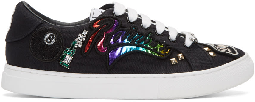 Marc Jacobs Black Embroidered Empire Sneakers