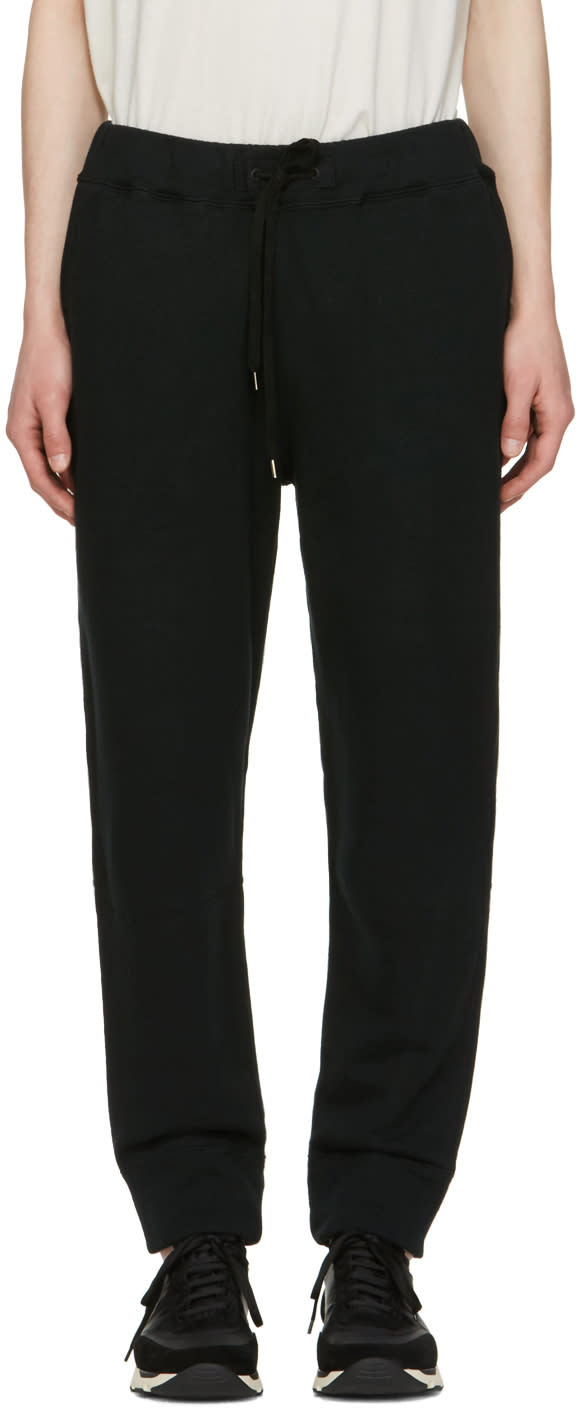 Robert Geller Black Sweat Lounge Pants