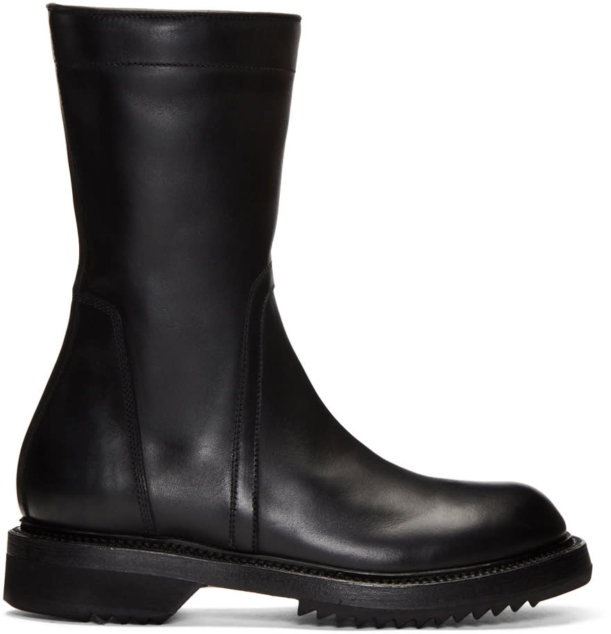Rick Owens Black Creeper Boots