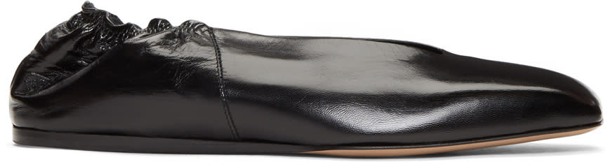 Rick Owens Black Geo Ballerina Flats