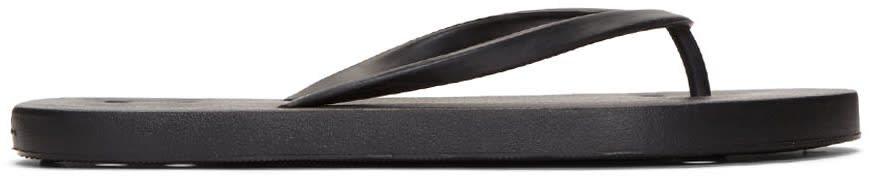 Rick Owens Black Rubber Sandals