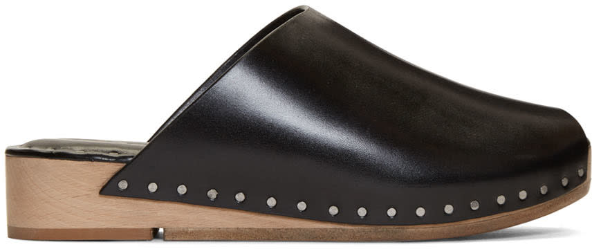 Rick Owens Black Island Sabot Sandals