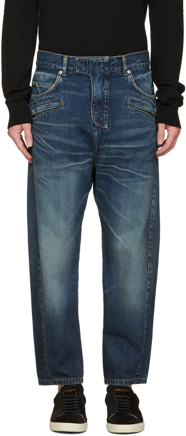 Balmain Blue Twist Jeans