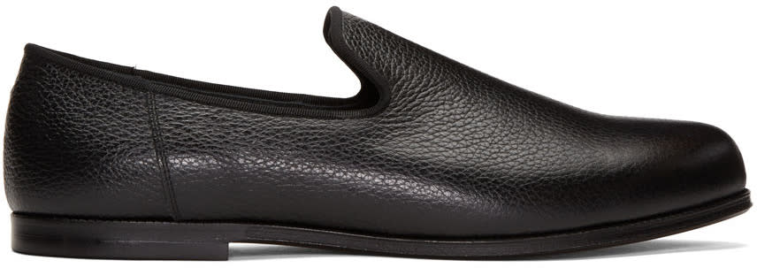 Junya Watanabe Black Leather Loafers