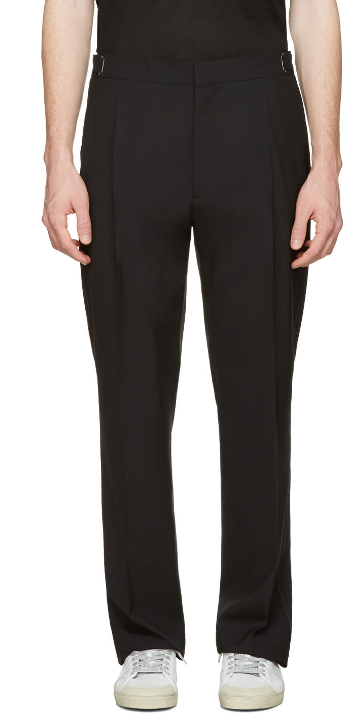 Lanvin Black Wool Trousers