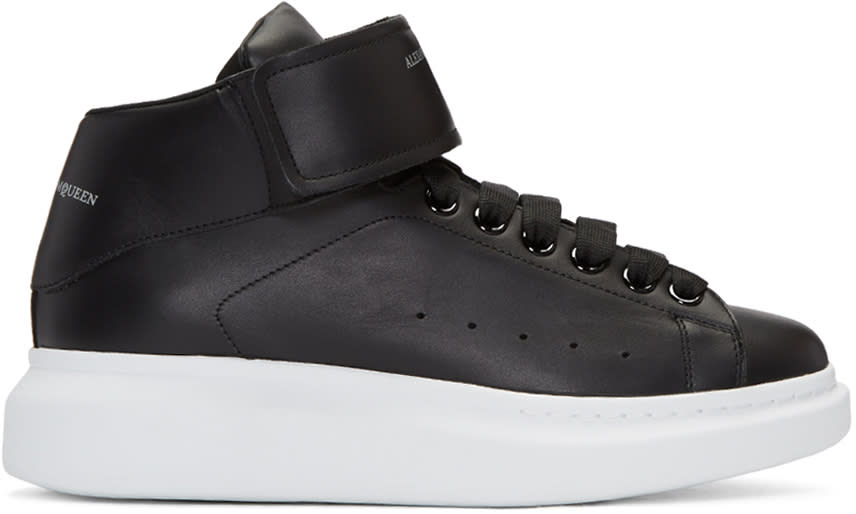 Alexander Mcqueen Black Oversized High-top Sneakers