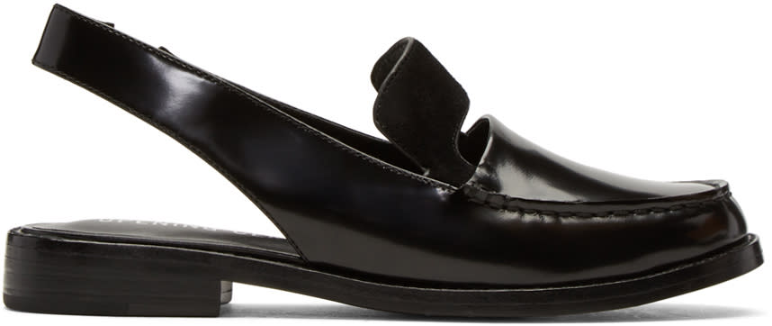 Opening Ceremony Black Patent Betty Loafers
