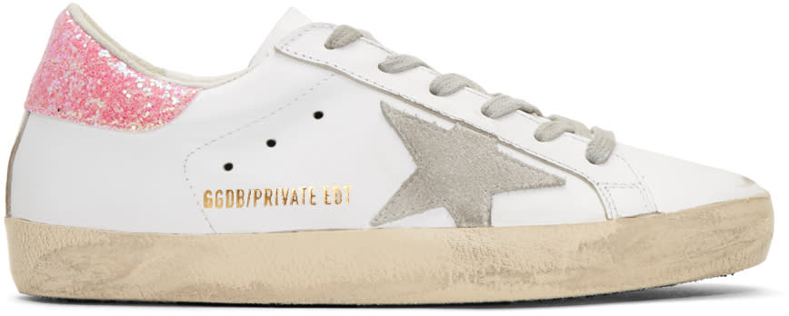 Golden Goose White Superstar Sneakers