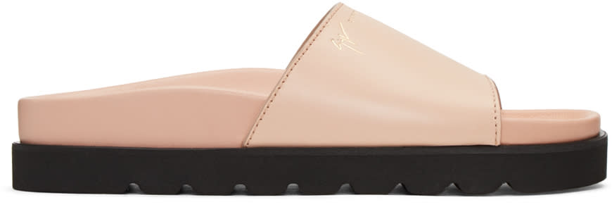 Giuseppe Zanotti Pink Leather Rimba Sandals