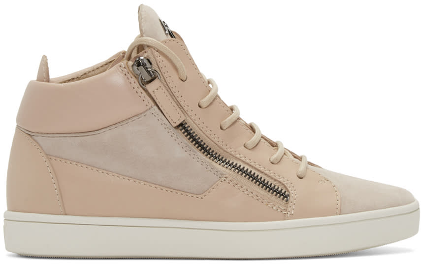 Giuseppe Zanotti Pink London Mid-top Sneakers