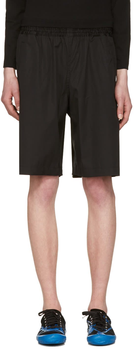 Comme Des Garcons Shirt Black Workstitch Shorts