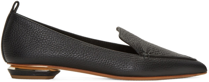Nicholas Kirkwood Black Leather Beya Loafers