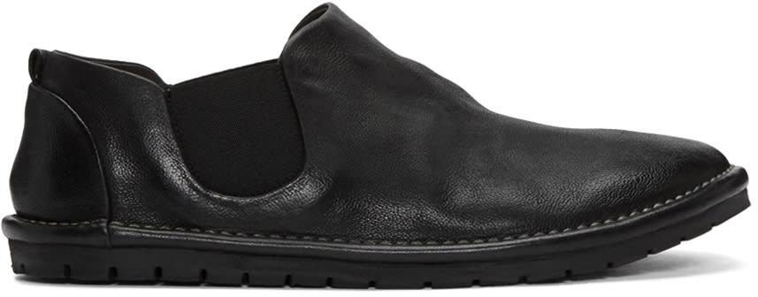 Marsell Black Gomma Sancrispa Slip-on Loafers