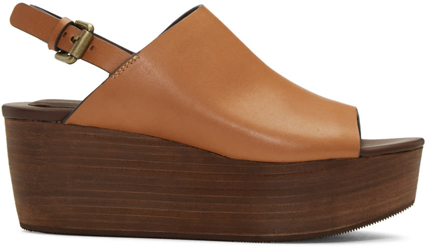See By Chloe Tan Romy Platform Sandals