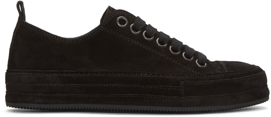 Ann Demeulemeester Black Suede Sneakers