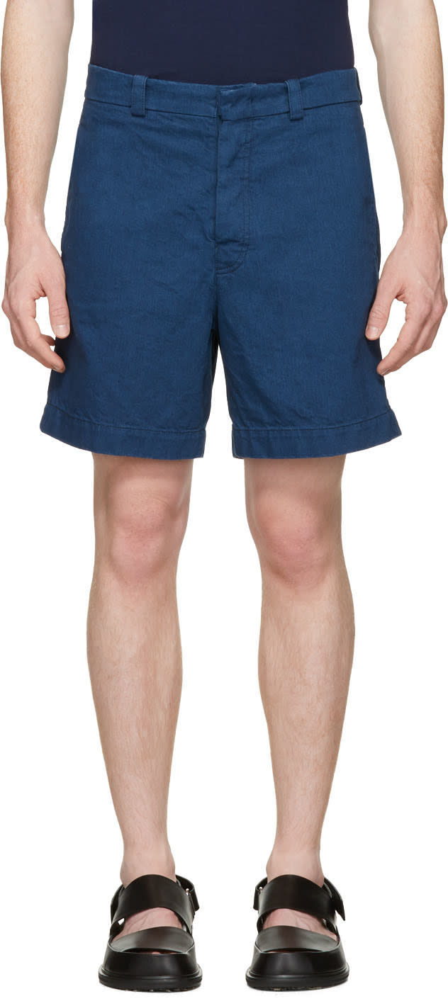 Marni Blue Denim Shorts