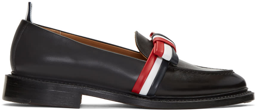 Thom Browne Black Bow Loafers