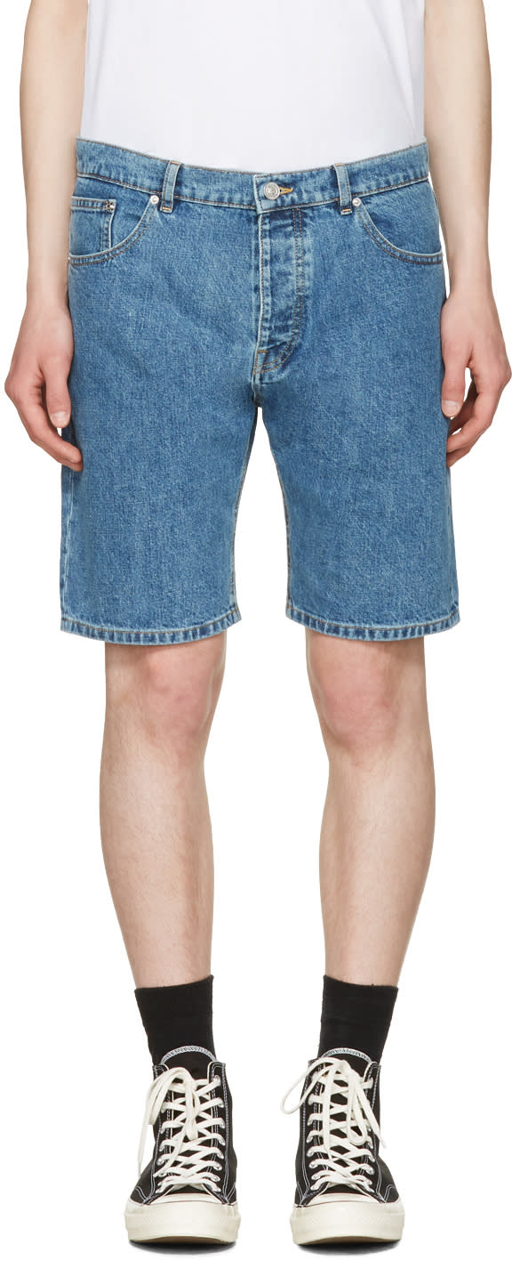 Kenzo Blue Denim Shorts