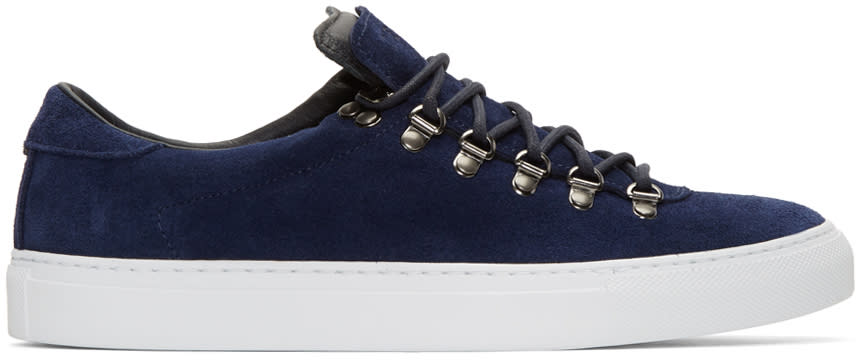 Diemme Navy Suede Marostica Low Sneakers