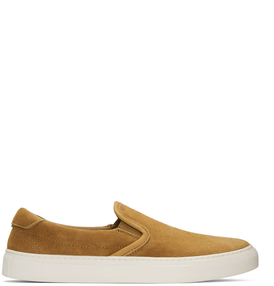 Diemme Tan Suede Garda Slip-on Sneakers