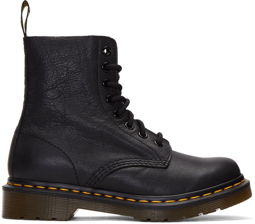 Dr. Martens Black Eight-eye Pascal Boots