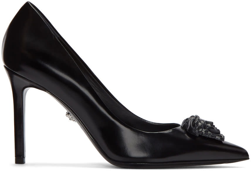 Versace Black Medusa Pumps