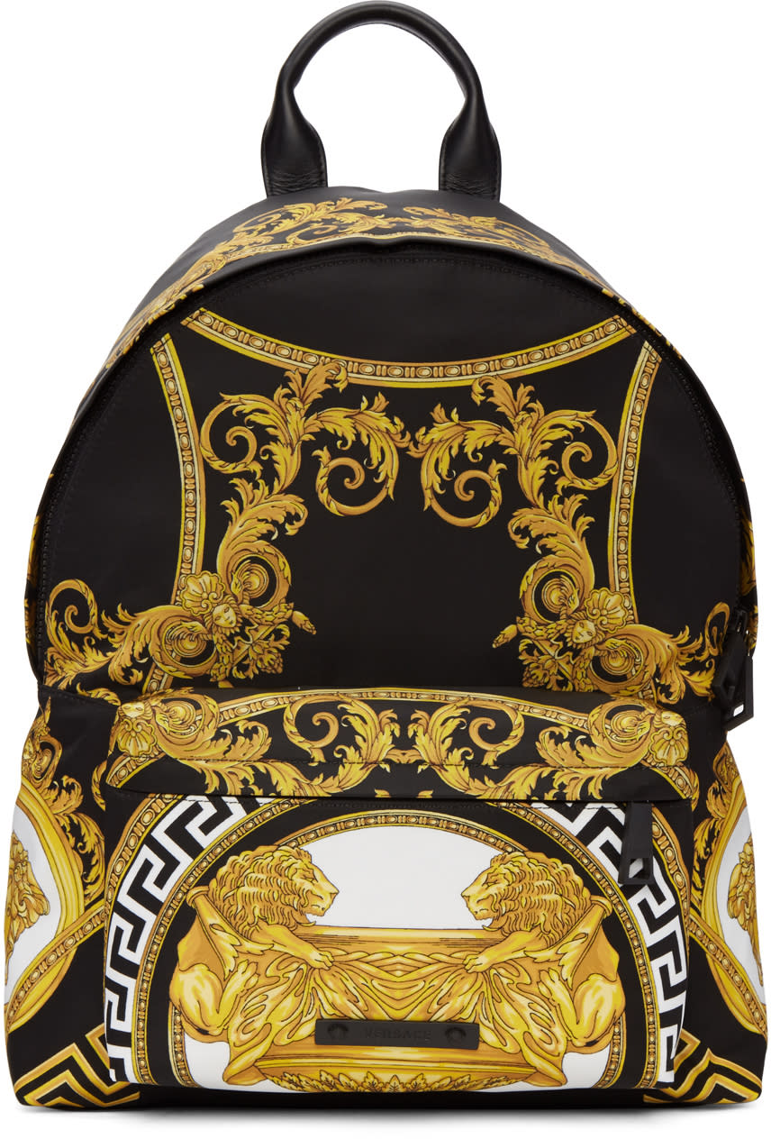 Versace ブラック クープ ド ディユ バックパック